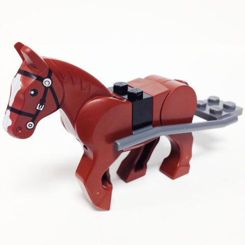 MinifigurePacks: Lego City/Town Bundle "(1) HORSE" "(1) HORSE HITCHING" "(1) SADDLE BRICK"