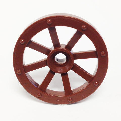Lego Parts: Wheel Wagon Small (27mm Diameter) (Brown)