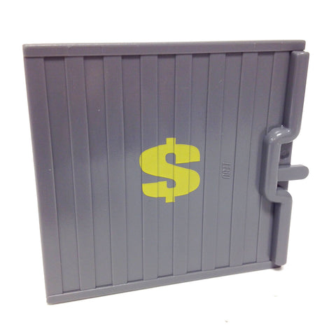 Lego Parts: Door Sliding - Type 1 with Yellow Dollar Sign (DBGray)