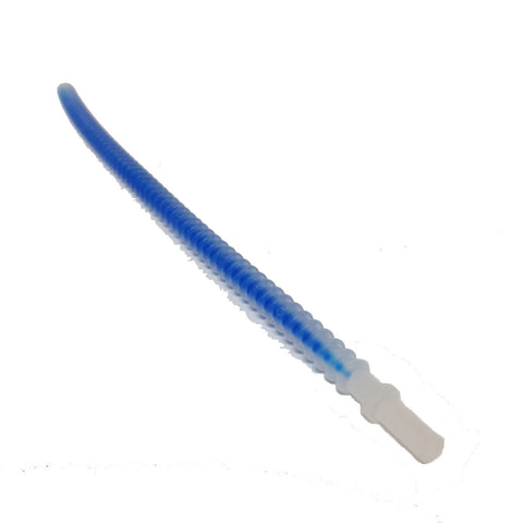 Lego Parts: Hose, Flexible Ribbed with 8mm Ends, 19L with Blue Center Pattern