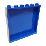Lego Parts: Panel 1 x 6 x 5 (Blue)
