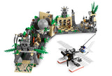 Lego Parts: Rock Panel Rectangular (BURP) (Marbled Dark Green Pattern)