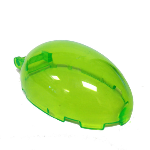 Lego Parts: Windscreen 6 x 4 x 2 1/3 Bubble Canopy with Handle (Transparent Bright Green)