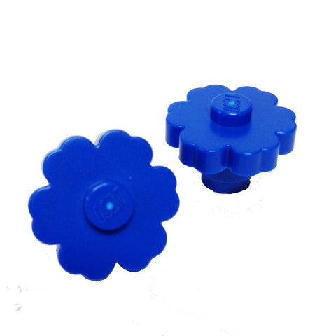 Lego Parts: Plant Flower 2 x 2 - Rounded Solid Stud (PACK of 2 - Blue)