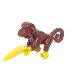Lego Parts: Land Animal Monkey with Banana (Brown)