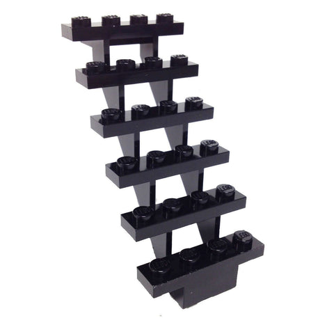 Lego Parts: Stairs 7 x 4 x 6 Straight Open (Black)
