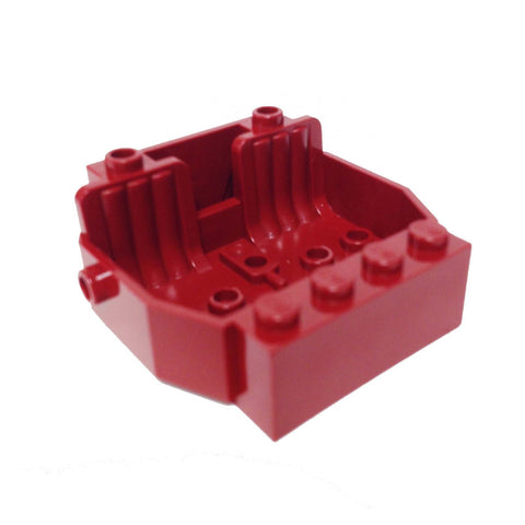 Lego Parts: Vehicle, Base 6 x 5 x 2 with 2 Seats (Dark Red)