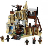 Lego Parts: Rock Boulder, Complete Assembly (Dark Tan)