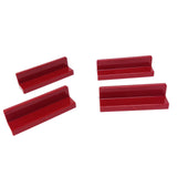 Lego Parts: Panel 1 x 4 x 1 (PACK of 4 - Dark Red)