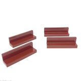 Lego Parts: Panel 1 x 4 x 1 (PACK of 4 - Reddish Brown)