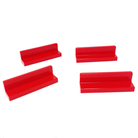 Lego Parts: Panel 1 x 4 x 1 (PACK of 4 - Red)