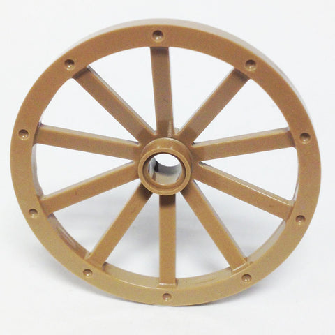Lego Parts: Wheel Wagon Huge (43mm Diameter) (Dark Tan)
