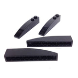 Lego Parts: Slope, Curved 6 x 1 (PACK of 4 - Black)