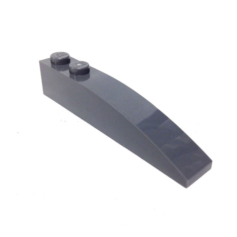 Lego Parts: Slope, Curved 6 x 1 (DBGray)