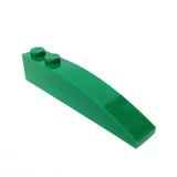 Lego Parts: Slope, Curved 6 x 1 (Green)
