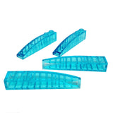 Lego Parts: Slope, Curved 6 x 1 (PACK of 4 - Transparent Light Blue)