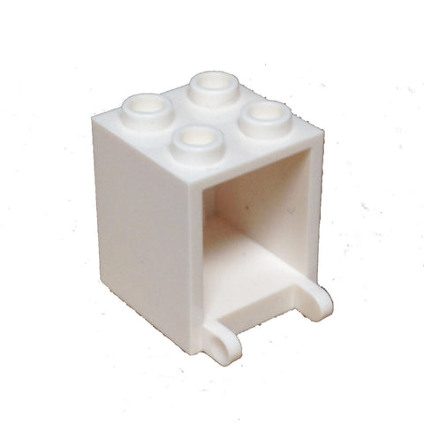Lego Parts: Container, Box 2 x 2 x 2 (White)