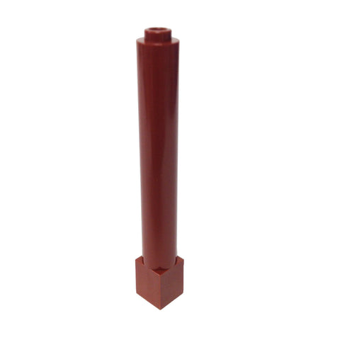 Lego Parts: Support 1 x 1 x 6 Solid Pillar (Reddish Brown)