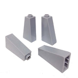 Lego Parts: Slope 75° 2 x 1 x 3 - Hollow Stud (PACK of 4 - LBGray)