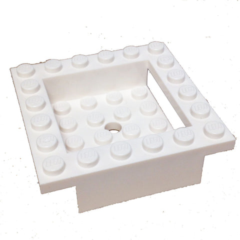 Lego Parts: Cockpit 6 x 6 x 1 Cabin Base (White)