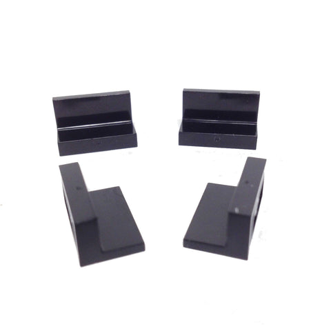Lego Parts: Panel 1 x 2 x 1 (PACK of 4 - Black)