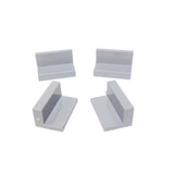 Lego Parts: Panel 1 x 2 x 1 (PACK of 4 - LBGray)