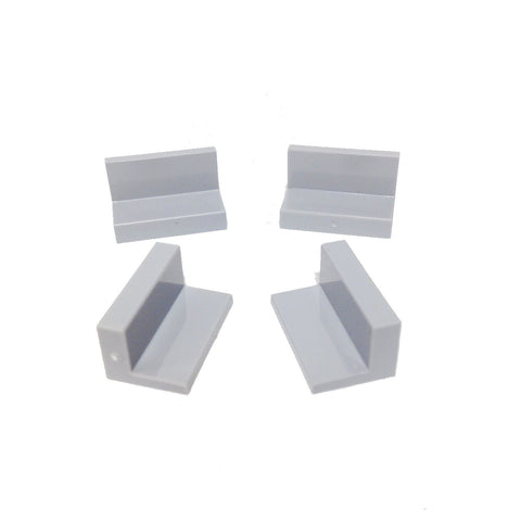 Lego Parts: Panel 1 x 2 x 1 (PACK of 4 - LBGray)