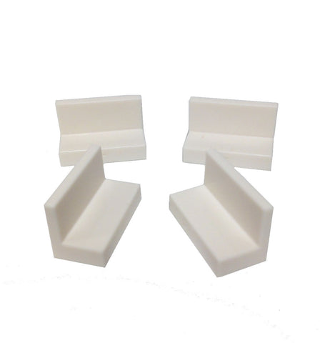 Lego Parts: Panel 1 x 2 x 1 (PACK of 4 - White)