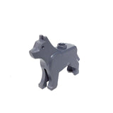 Lego Parts: Land Animal Dog / Wolf 'The Grim' (Dark Bluish Gray)