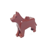 Lego Parts: Land Animal Dog / Wolf 'The Grim' (Reddish Brown)