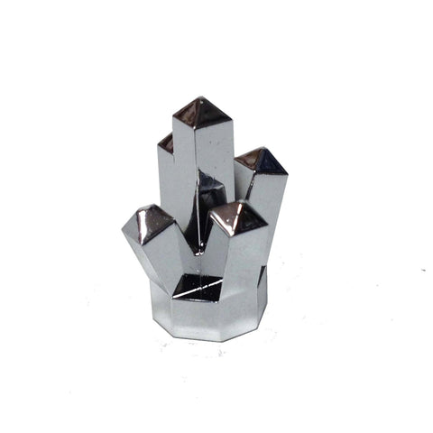 Lego Parts: Rock 1 x 1 Crystal "5 Point" (Chrome Silver)