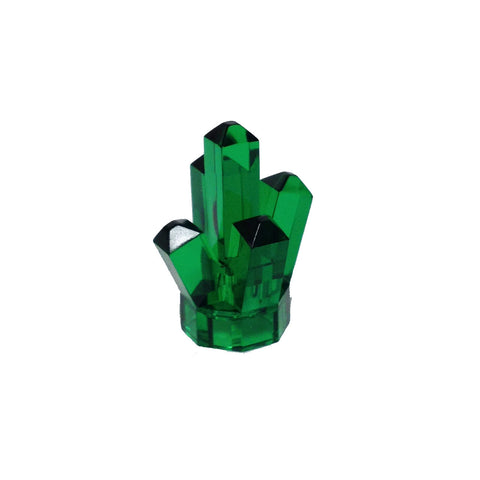 Lego Parts: Rock 1 x 1 Crystal "5 Point" (Transparent Green)