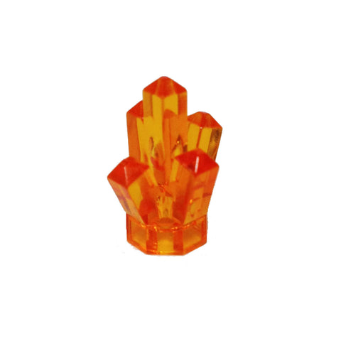 Lego Parts: Rock 1 x 1 Crystal "5 Point" (Transparent Orange)