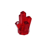 Lego Parts: Rock 1 x 1 Crystal "5 Point" (Transparent Red)