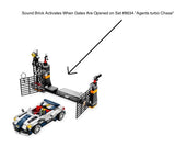Lego Parts: Electric, Sound Brick 2 x 4 x 2 with Dark Bluish Gray Bottom and Klaxon Alarm Sound (Set 8634)
