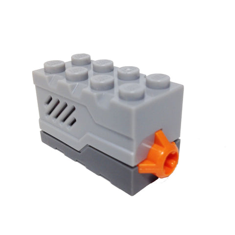 Lego Parts: Electric, Sound Brick 2 x 4 x 2 with Light Bluish Gray Top and Doorbell then Dog Bark Sound (From Set #5771)