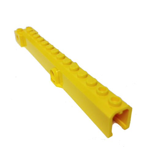Lego Parts: Crane Arm Outside, New Wide with Pin Hole at Mid-Point (Yellow)
