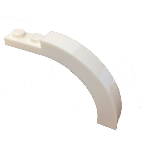 Lego Parts: Brick, Arch 1 x 6 x 3 1/3 Curved Top (White)