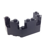 Lego Parts: Roof - Castle Turret Top 4 x 8 x 2 1/3 (Black)