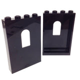 Lego Parts: Panel 1 x 4 x 5 with Window (PACK of 2 - Black)