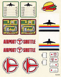 Lego Classic Town Set #6399 "Airport Shuttle" Sticker Sheet (163555)