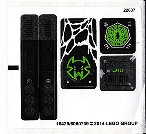 Lego® Chima Set #70130 "Sparratus' Spider Stalker" Sticker Sheet