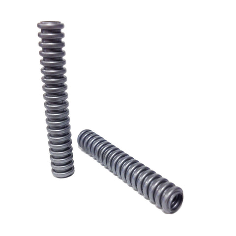Lego Parts: Hose, Ribbed 7mm D. 6L (PACK of 2 - Flat Silver)