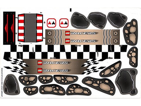 Lego® Racers Set #8364 "Multi Challenge Race Track" Sticker Sheet # 2