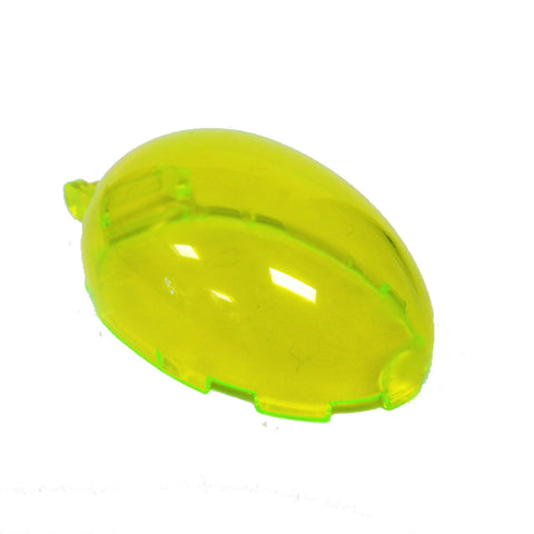 Lego Parts: Windscreen 6 x 4 x 2 1/3 Bubble Canopy with Handle (Transparent Neon Green)