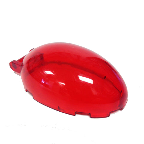 Lego Parts: Windscreen 6 x 4 x 2 1/3 Bubble Canopy with Handle (Transparent Red)