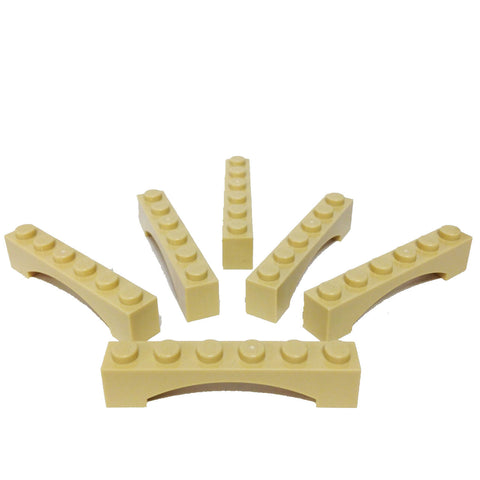 Lego Parts: Brick, Arch 1 x 6 Raised Arch (PACK of 6) (4618876 - 92950)