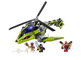 Lego Parts: Ring 4 x 4 with 2 x 2 Hole and 4 Snake Head Ends (Ninjago Spinner Crown) (Lime Green)