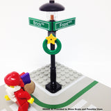 MinifigurePacks: Lego® City/Town "STREET SIGN - LAMP POST" Intersection of Brick & Front
