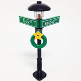 MinifigurePacks: Lego® City/Town "STREET SIGN - LAMP POST" Intersection of Brick & Second